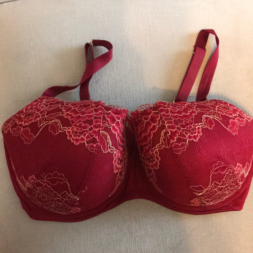 Lace balconette bra